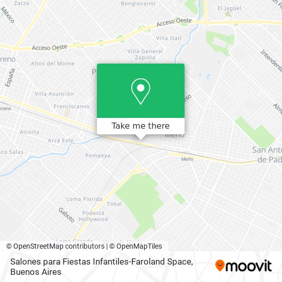 Mapa de Salones para Fiestas Infantiles-Faroland Space