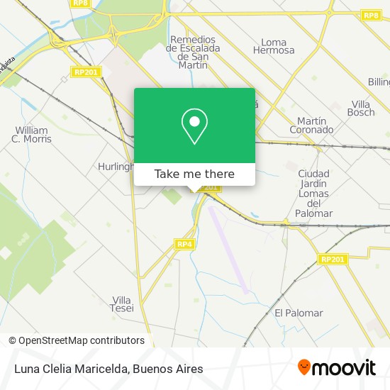 Luna Clelia Maricelda map
