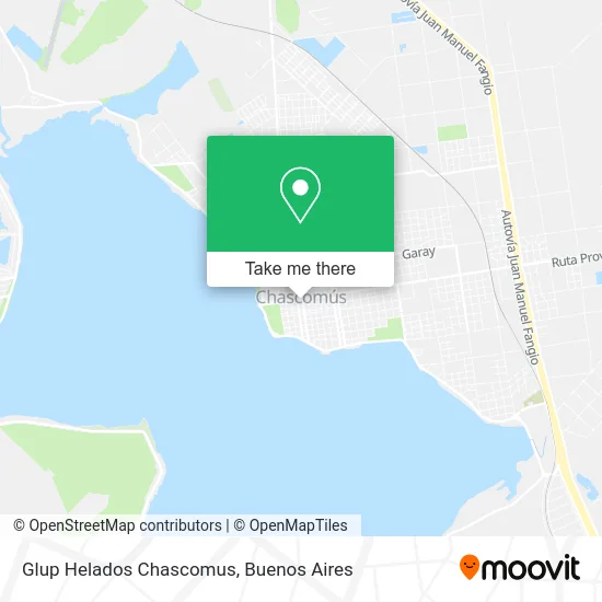 Glup Helados Chascomus map