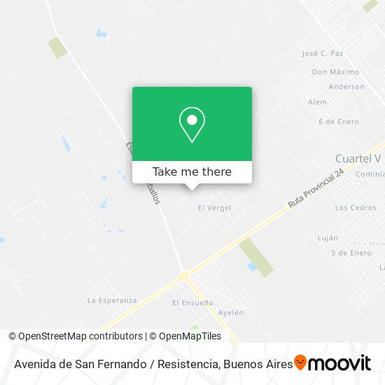 Avenida de San Fernando / Resistencia map