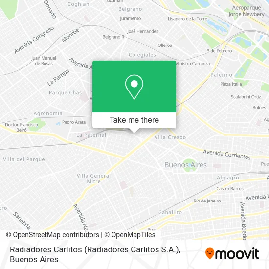 Radiadores Carlitos (Radiadores Carlitos S.A.) map