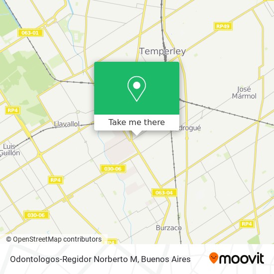 Mapa de Odontologos-Regidor Norberto M