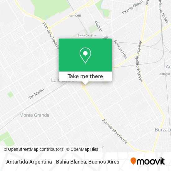 Antartida Argentina - Bahia Blanca map