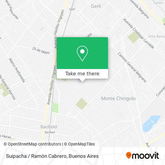 Suipacha / Ramón Cabrero map