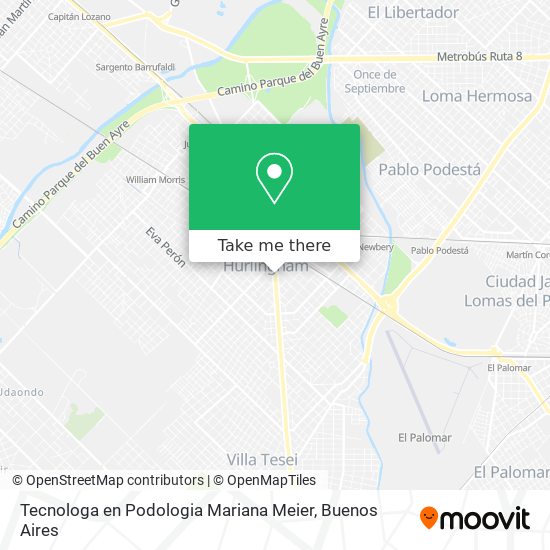 Tecnologa en Podologia Mariana Meier map