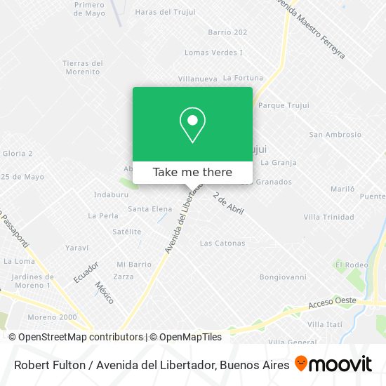 Robert Fulton / Avenida del Libertador map