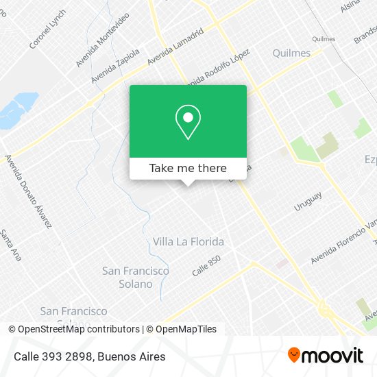 Mapa de Calle 393 2898