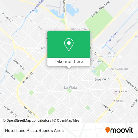 Hotel Land Plaza map