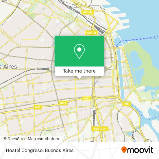 Mapa de Hostel Congreso
