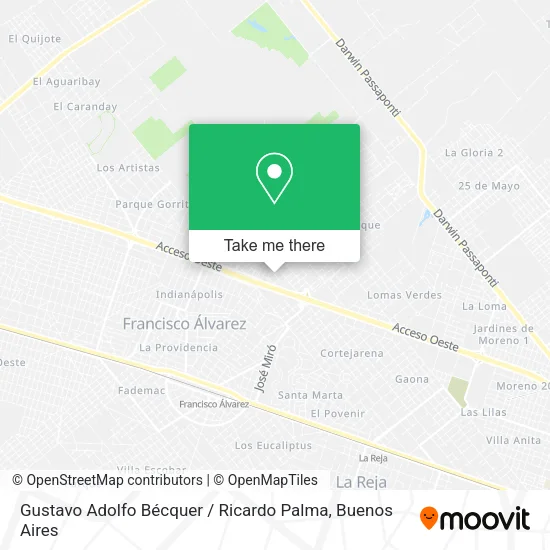 Mapa de Gustavo Adolfo Bécquer / Ricardo Palma