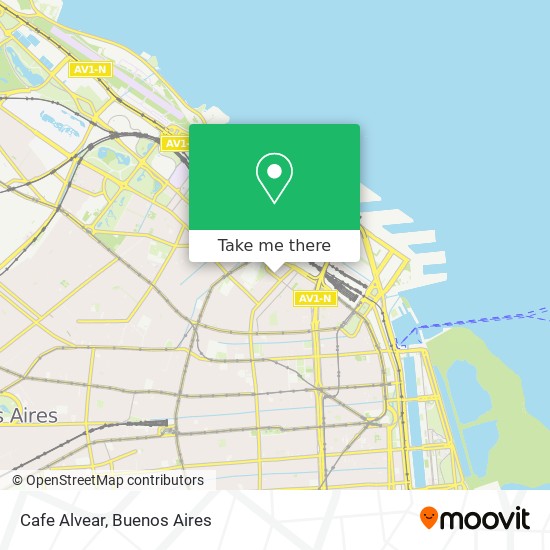 Cafe Alvear map