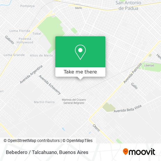 Bebedero / Talcahuano map