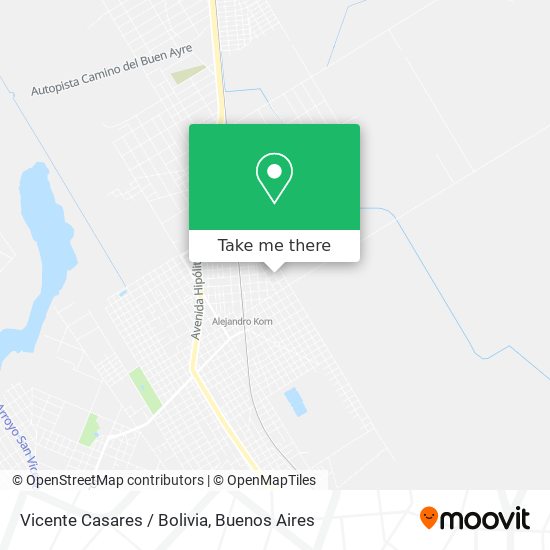 Vicente Casares / Bolivia map
