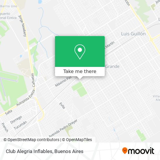 Club Alegria Inflables map