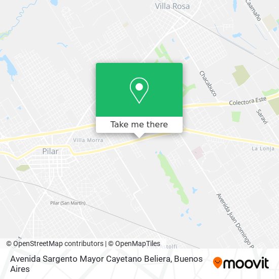 Avenida Sargento Mayor Cayetano Beliera map