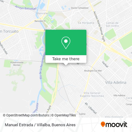 Manuel Estrada / Villalba map