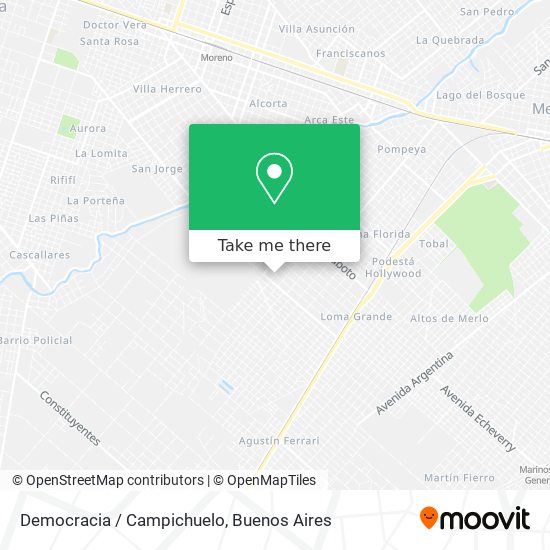 Democracia / Campichuelo map