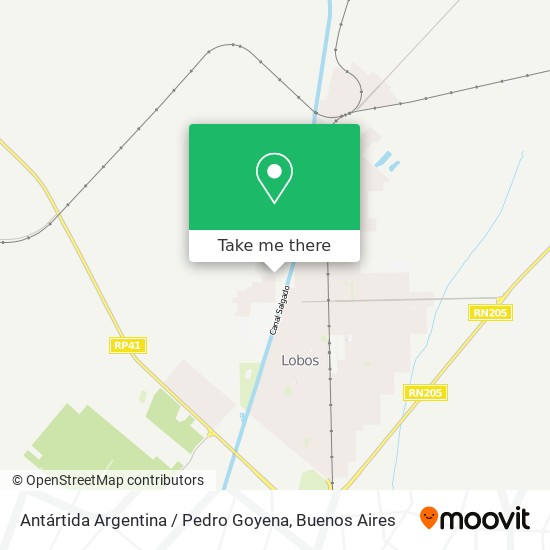 Antártida Argentina / Pedro Goyena map