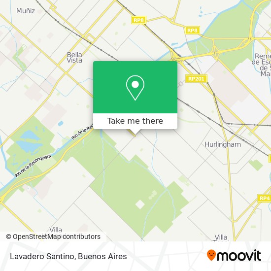 Lavadero Santino map