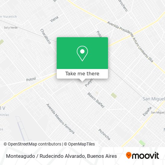 Mapa de Monteagudo / Rudecindo Alvarado
