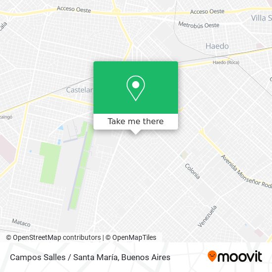 Campos Salles / Santa María map