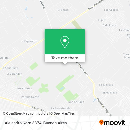 Mapa de Alejandro Korn 3874