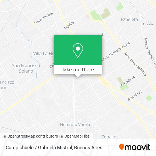 Campichuelo / Gabriela Mistral map