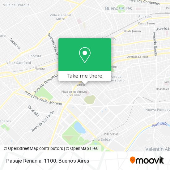 Pasaje Renan  al 1100 map