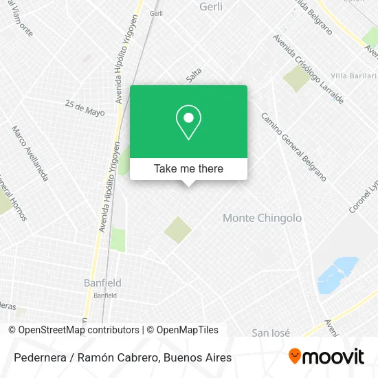 Mapa de Pedernera / Ramón Cabrero