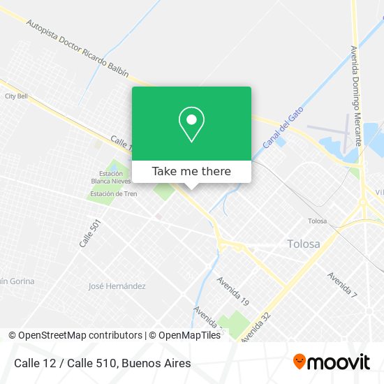 Mapa de Calle 12 / Calle 510
