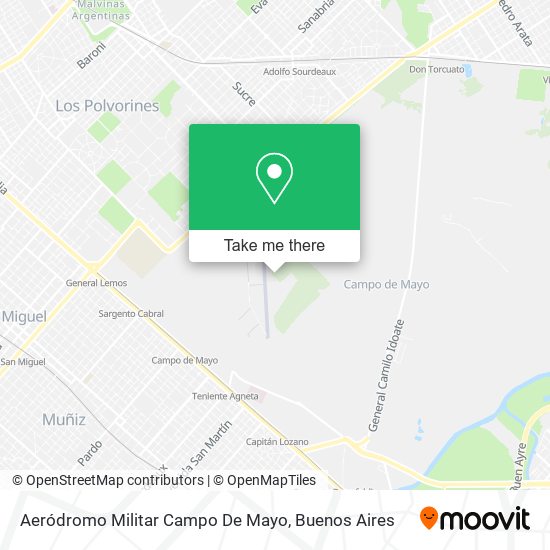Aeródromo Militar Campo De Mayo map