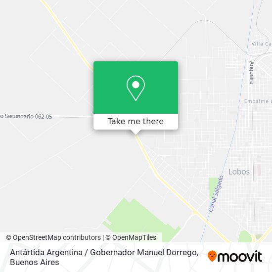 Mapa de Antártida Argentina / Gobernador Manuel Dorrego