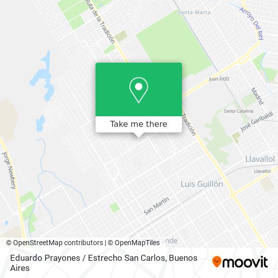 Eduardo Prayones / Estrecho San Carlos map