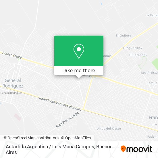 Antártida Argentina / Luis María Campos map