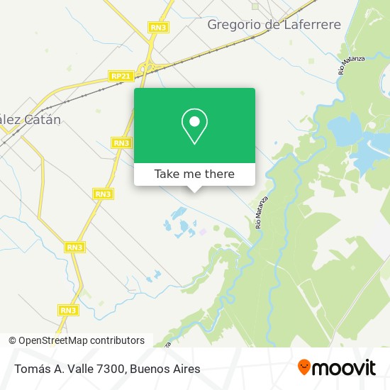 Mapa de Tomás A. Valle 7300