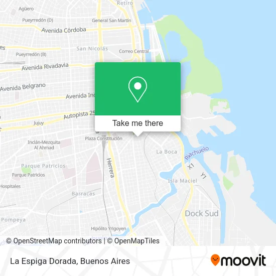 Mapa de La Espiga Dorada