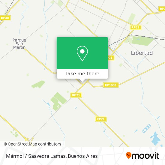 Mármol / Saavedra Lamas map
