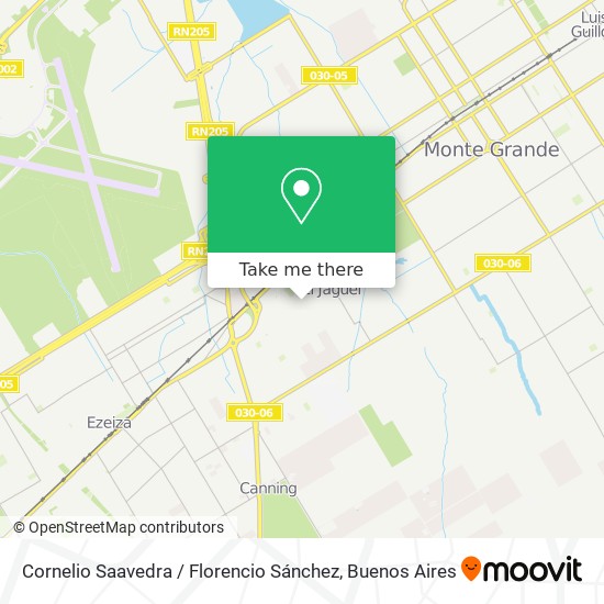 Cornelio Saavedra / Florencio Sánchez map