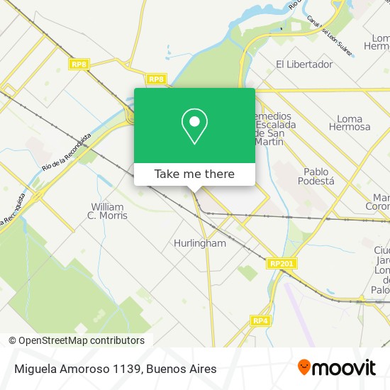 Miguela Amoroso 1139 map