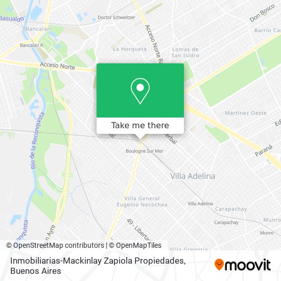 Inmobiliarias-Mackinlay Zapiola Propiedades map