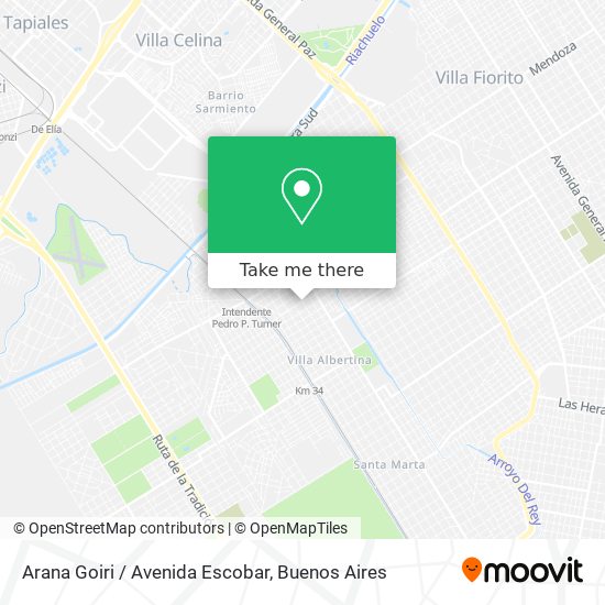 Mapa de Arana Goiri / Avenida Escobar