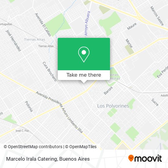 Mapa de Marcelo Irala Catering