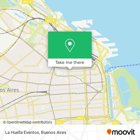 La Huella Eventos map