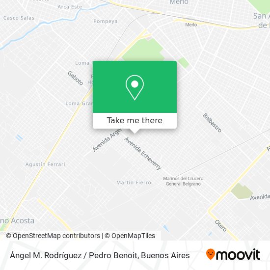 Mapa de Ángel M. Rodríguez / Pedro Benoit