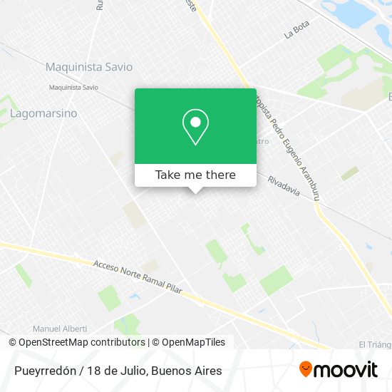 Mapa de Pueyrredón / 18 de Julio