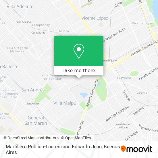 Martillero Público-Laurenzano Eduardo Juan map