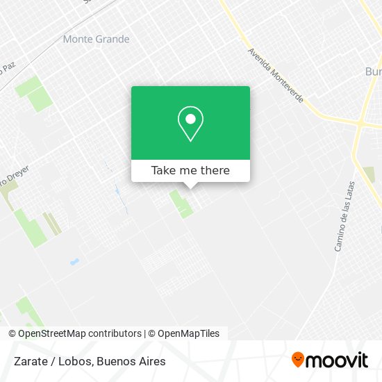 Zarate / Lobos map