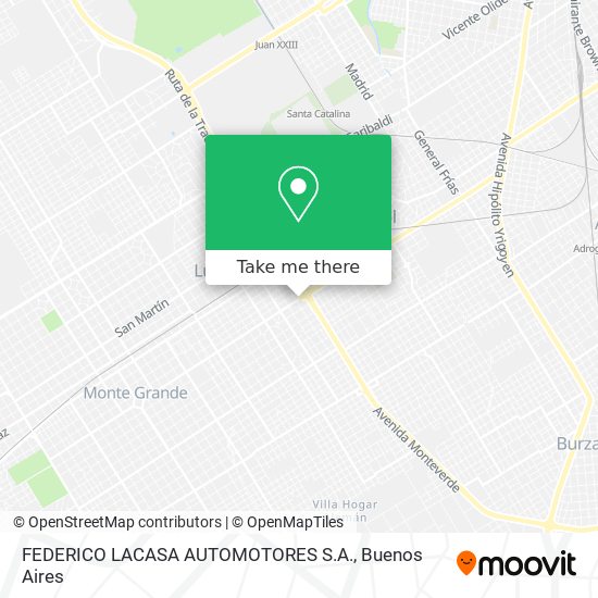 FEDERICO LACASA AUTOMOTORES S.A. map