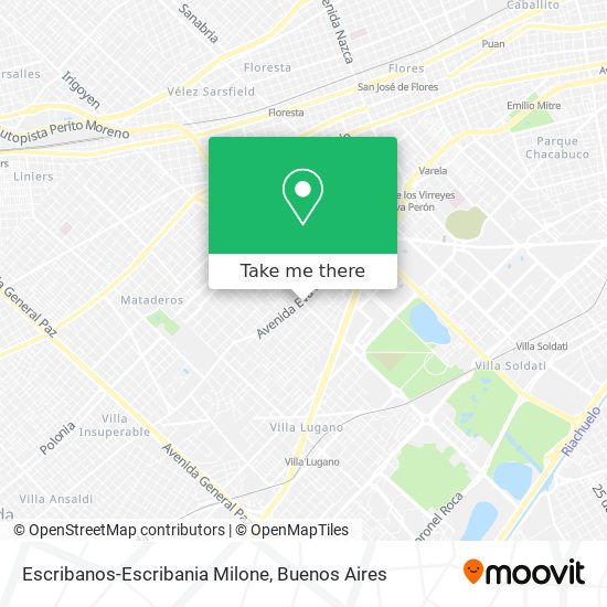 Escribanos-Escribania Milone map