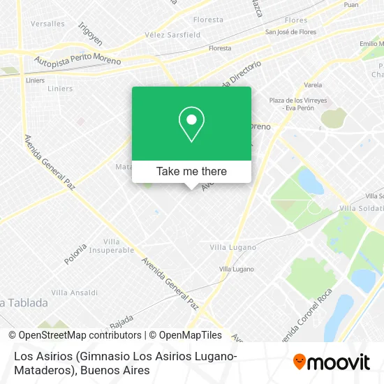 Los Asirios (Gimnasio Los Asirios Lugano-Mataderos) map